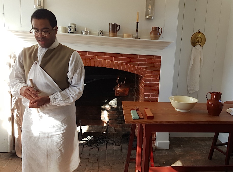 docent at living history museum in Williamsburg