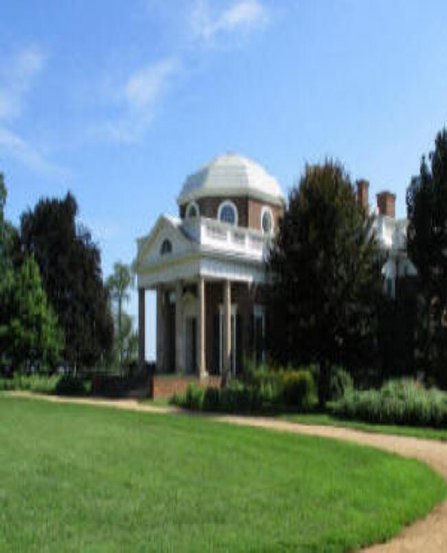 view of front of Monticello