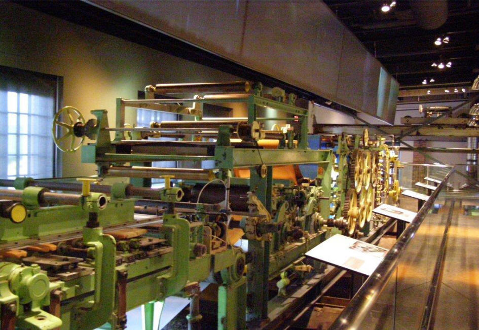 Paper making machinery at Borealis (Exhibition Centre), Trois Rivieres