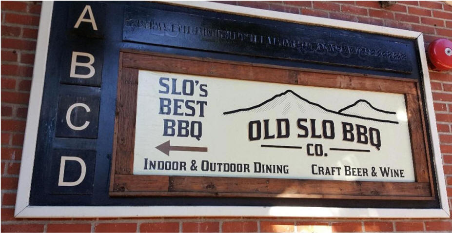 Old SLO BBQ sign