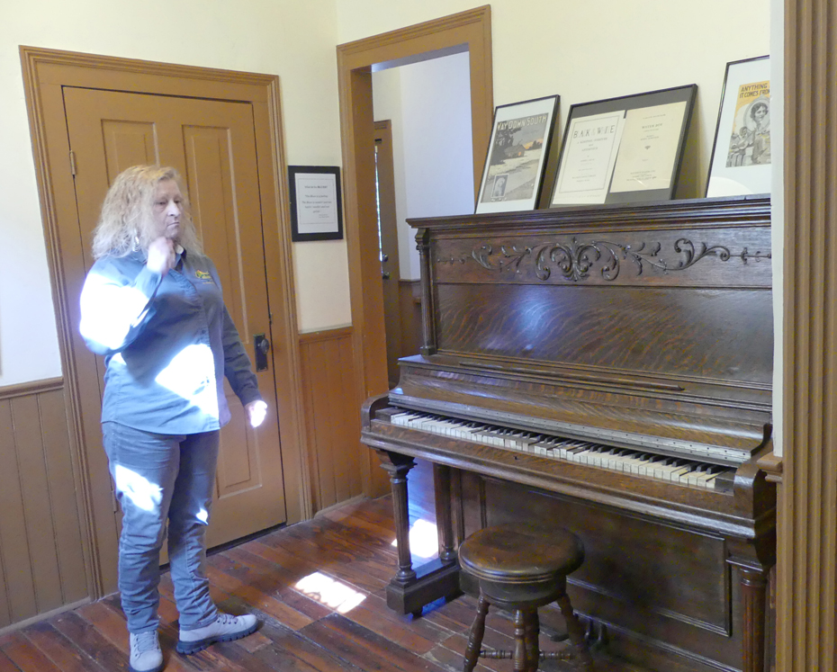 Curator shows off Ma  Rainey's piano