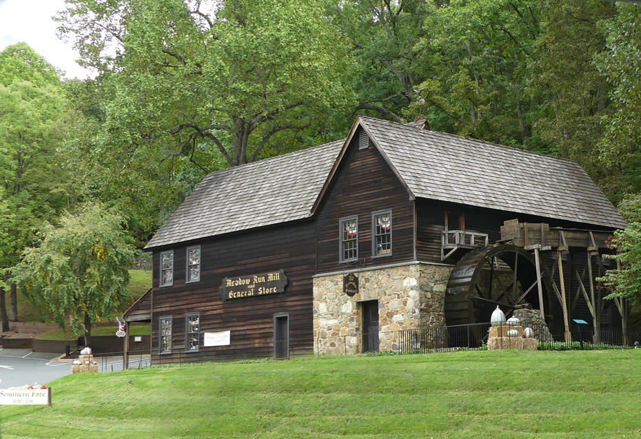 Old mill and general store  at Michie Tavern in Charlottesville, VA