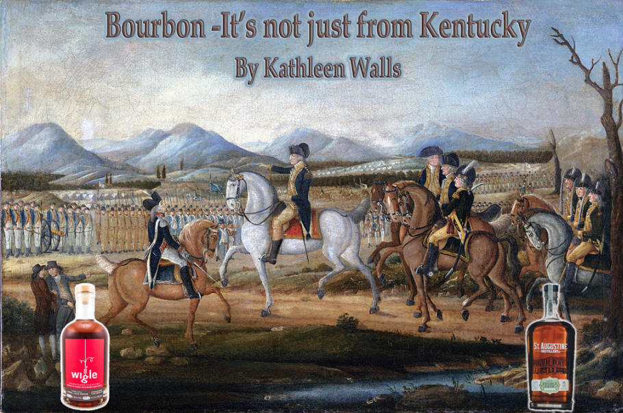The Whisky Rebellion painting used as a header with words "Bourbon, It's Not Just From Kentucky"
