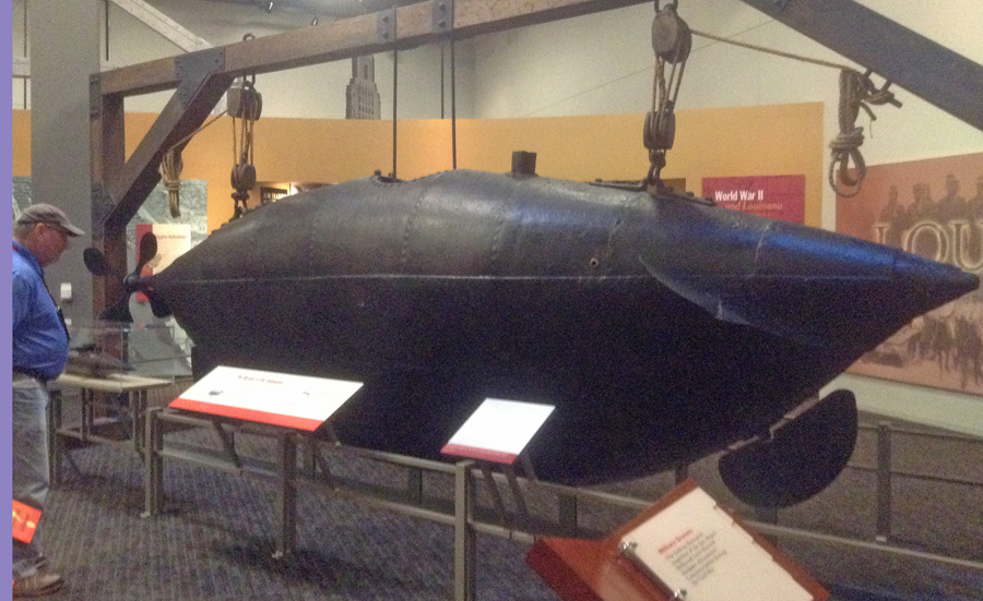 Mystery Submarine in Capitol Park Museum in Baton Rouge, LA