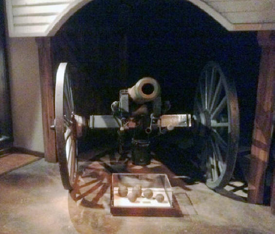 Civil War cannon at the West Virginia State Museum in Charleston