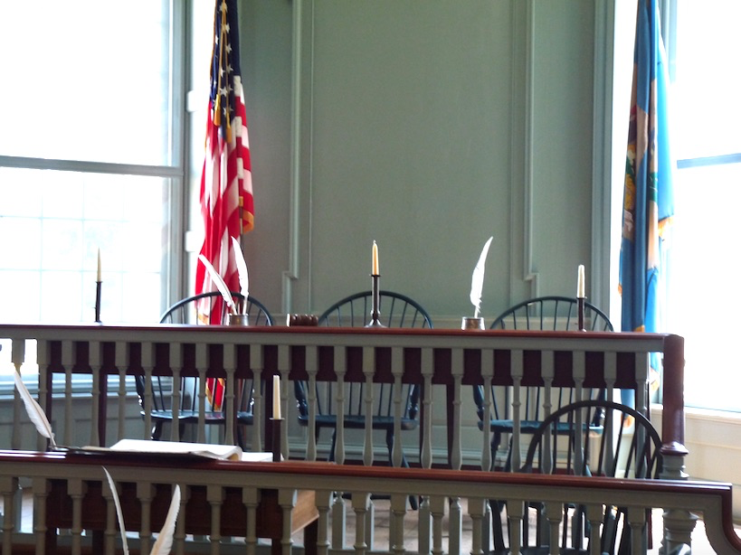 Dover Old Statehouse courtroom
