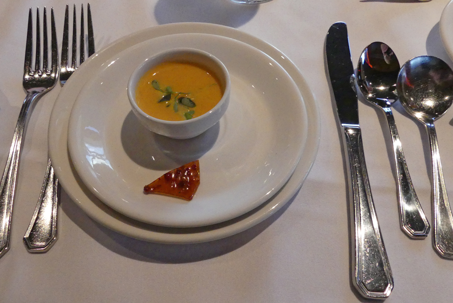 Lobster Bisque at Monterey Bay Fish Grotto