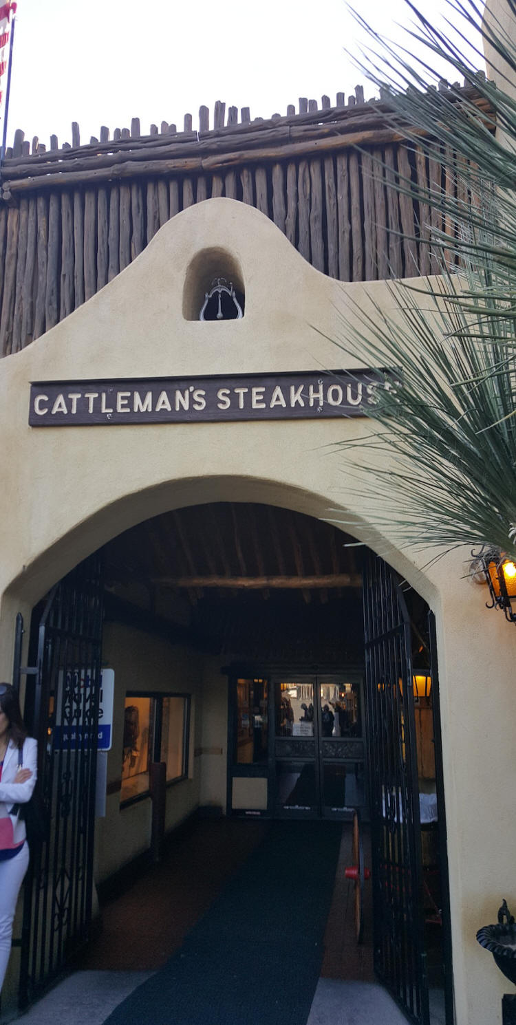 Cattlemen's Steakhouse entrance in EL Paso, TX