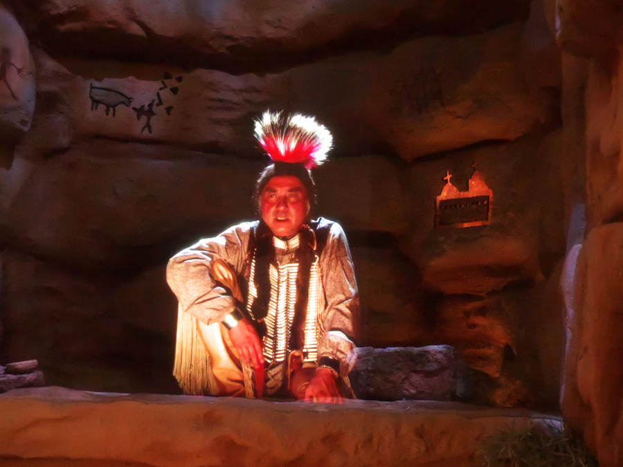 spirit guide Chief Esihabitu exhibit at Frontier Texas in Abiline