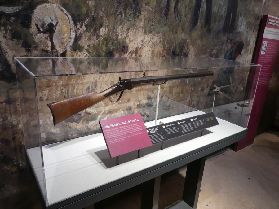 Mooar's big 50 gun exhibit at Frontier Texas in Abiline