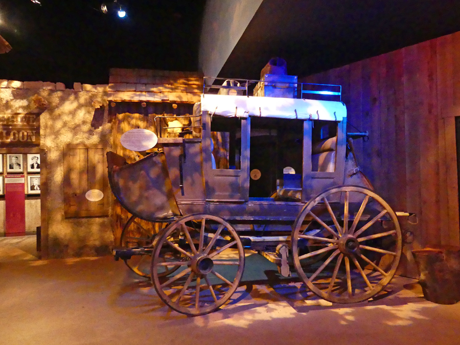 Stagecoach exhibit at Frontier Texas in Abiline