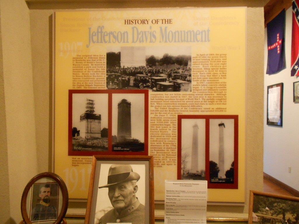 Jefferson Davis Birthplace Musuem display