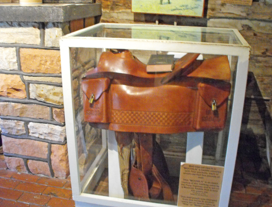  A mochila in Pony Express museum in Gothenbure, Nebraska
