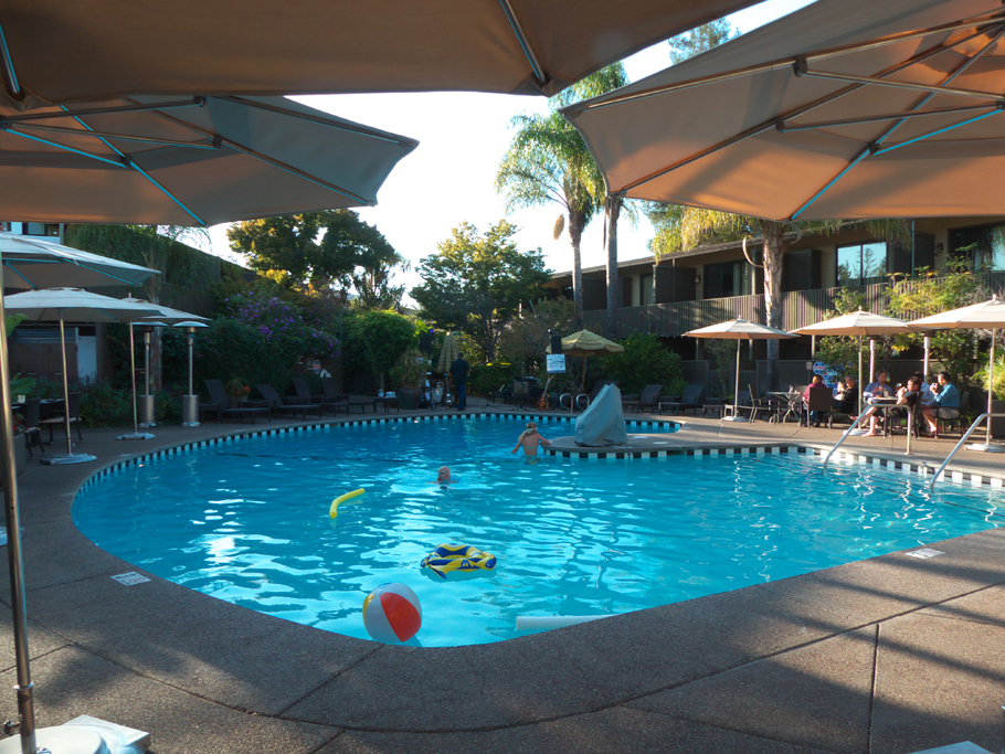 pool at dinah's garden hotel