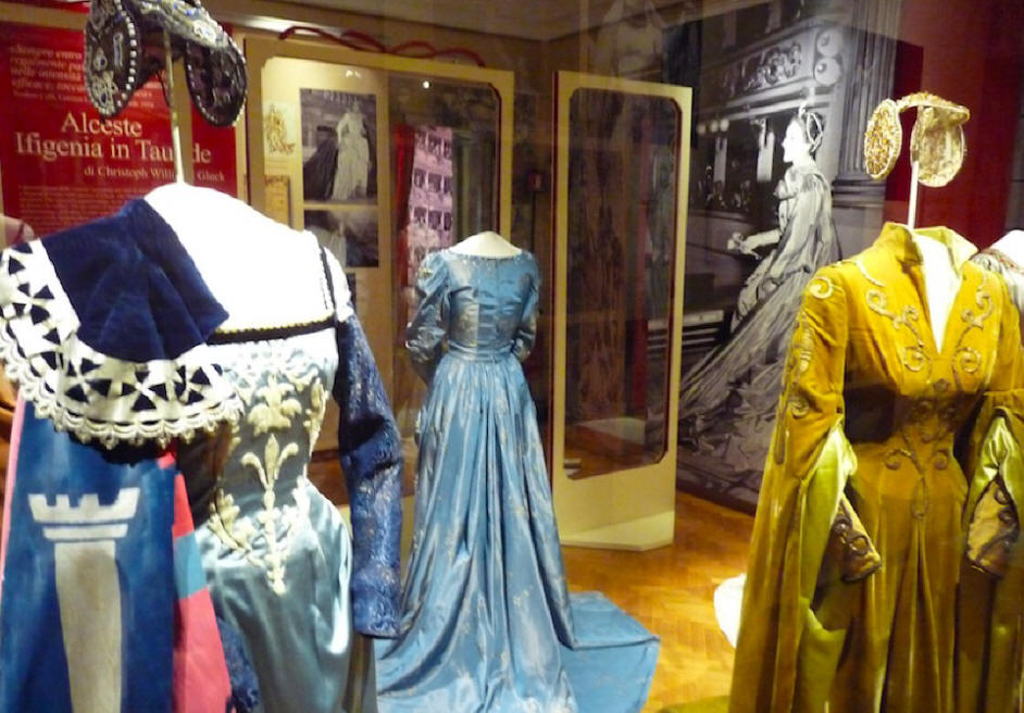 costumes at opera house in Milan, Italy