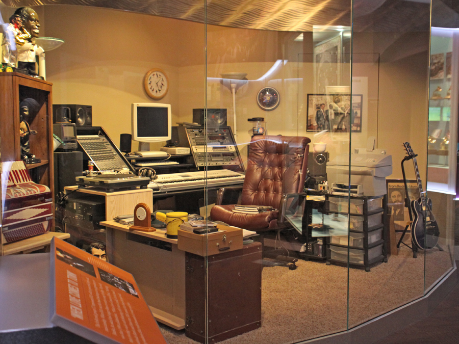 Studio at the B. B. King Museum in Indianola, Mississippi