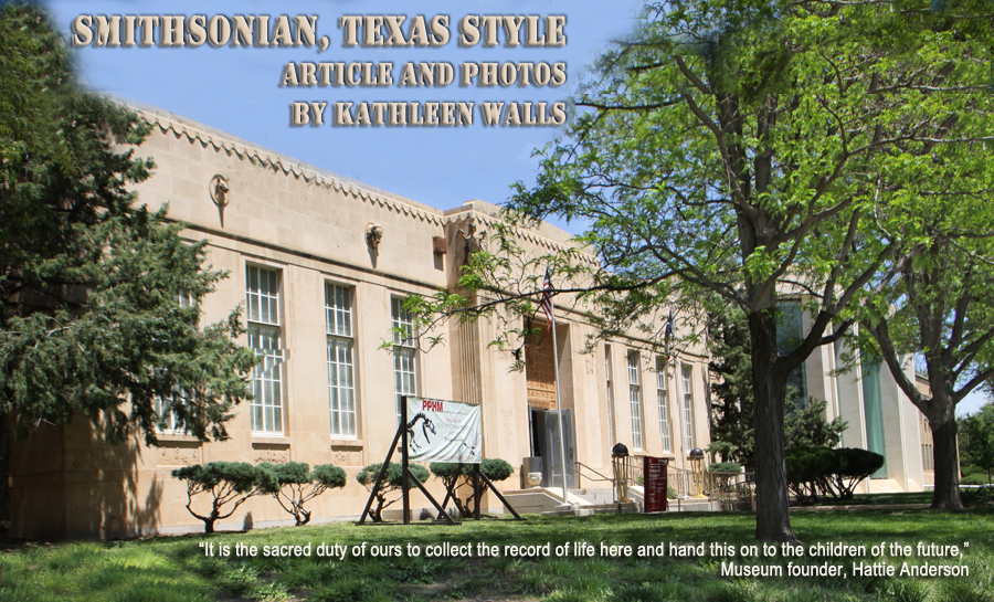Smithsonian, Texas Style title photo showing the building houseing the Panhandle Plains Historical Museum in Canyon, Texas