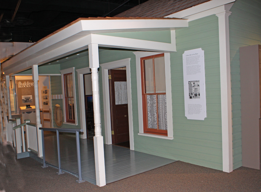 A Sears kit house exhibit at Panhandle Plains Historic Museum in Canyon, Texas