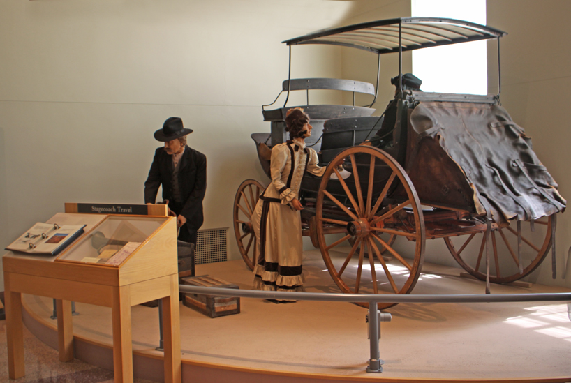 Stagecoach exhibit at Panhandle Plains Historic Musuem in Canyon, Texas