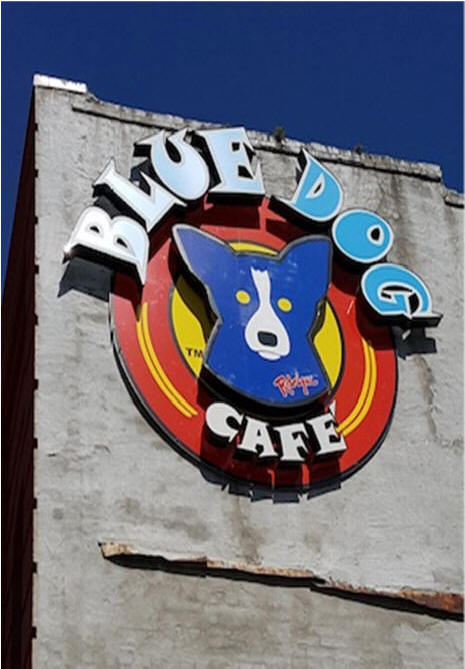 Blue Dog Café exterior