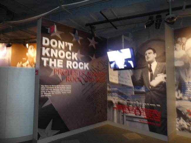 protest against rock and roll exhibit