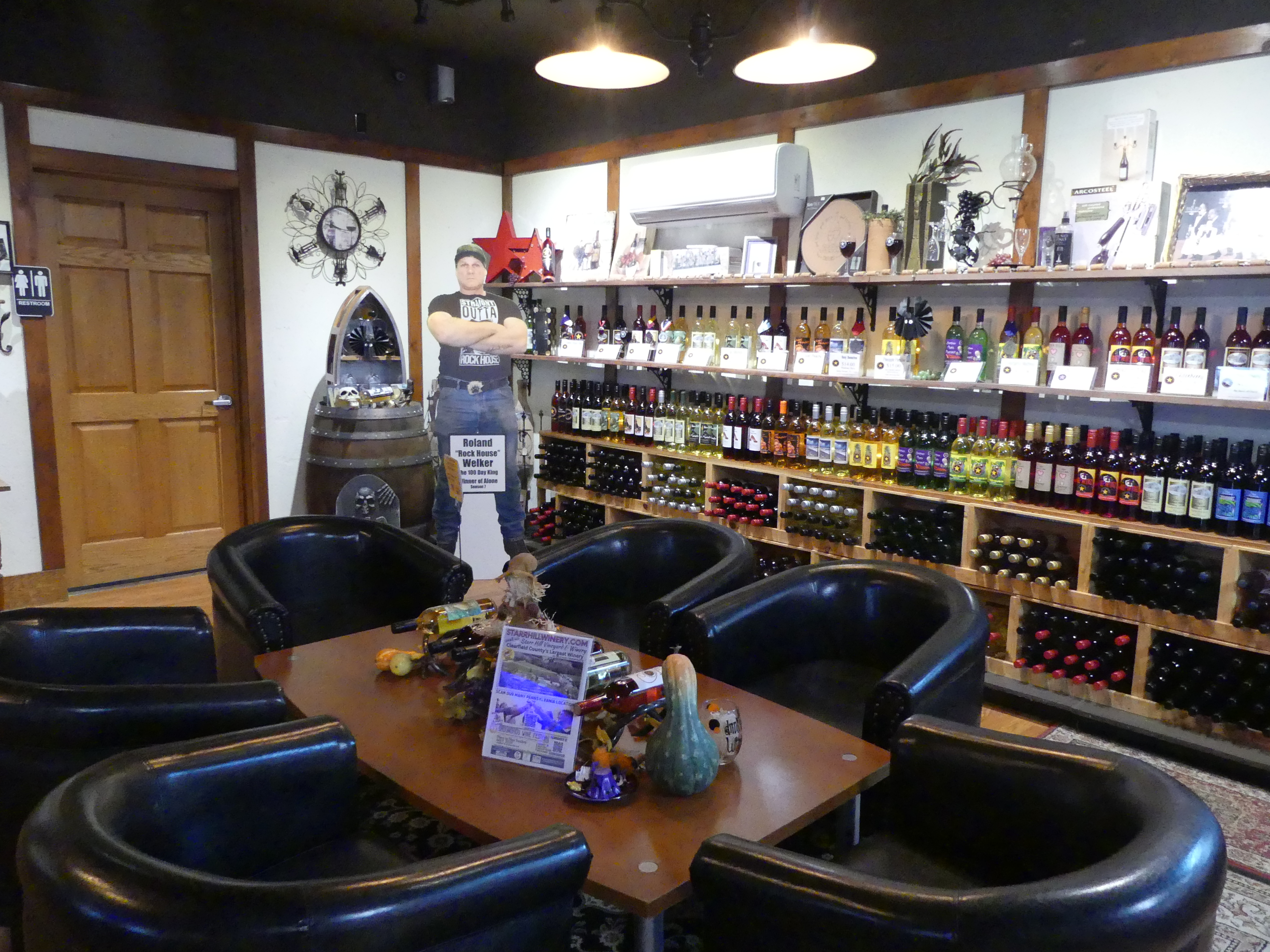 part of tasting room at Starr Hill winery