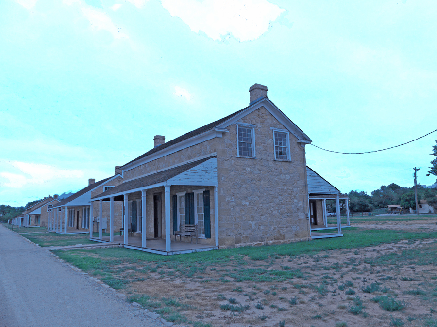 Officers Row at Fort Concho