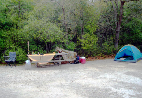 Campsite at Silver Springs State Park near Ocala, Flofids