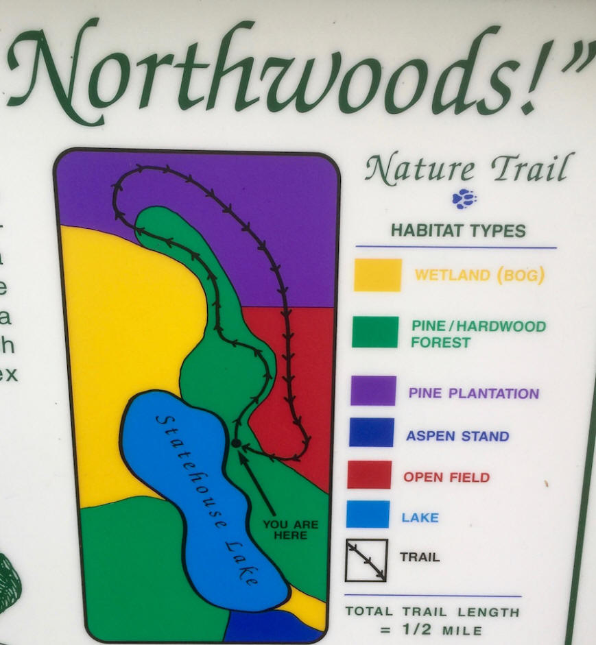 nature trails map in wisconsin Northwoods