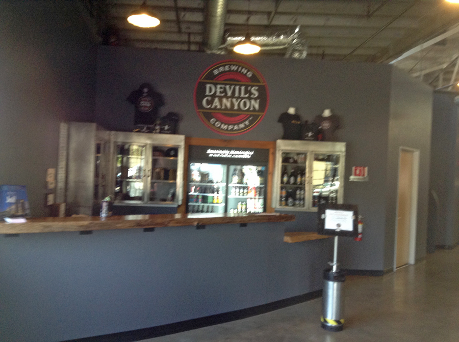Entryway to Devil's Canyon Brewing in San Carlo