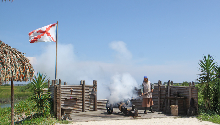  Cannon firing at the Fountain of Youth in St. Augustine, FL