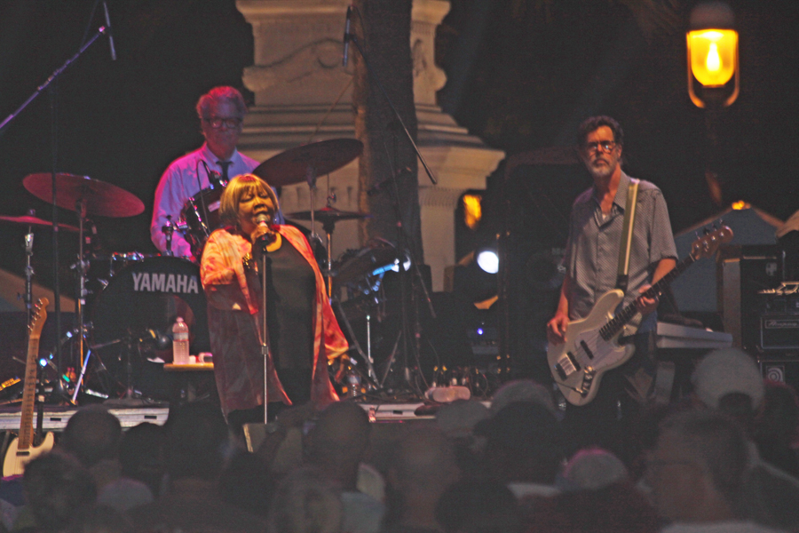 Mavis Staples on stage in St. Augustine, FL