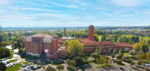 ariel view of hotel