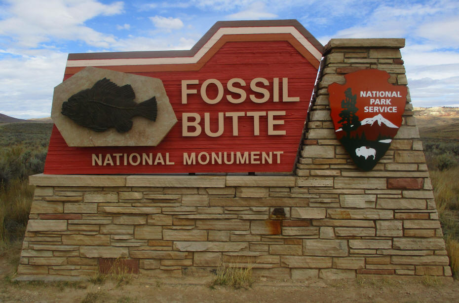 Nationalfossile site marker