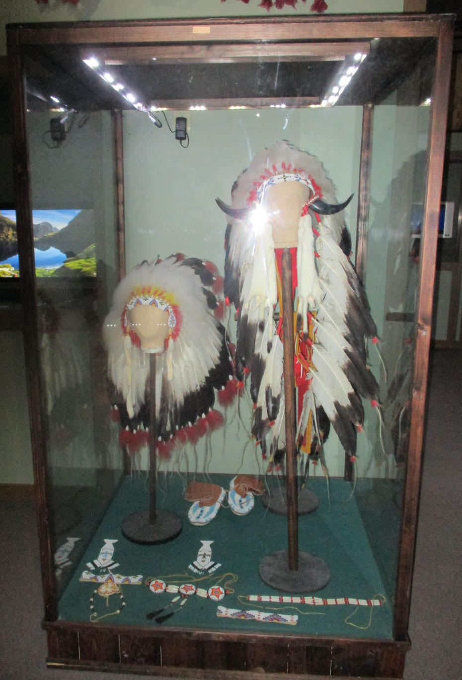 native American display at museum
