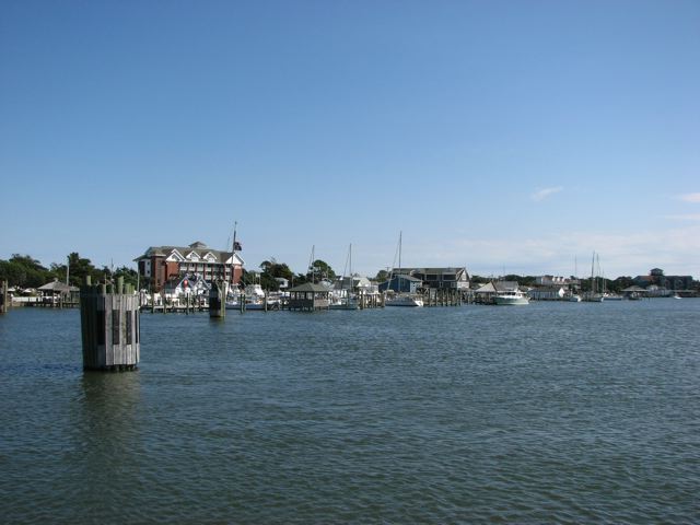 Ferry leaving Ocracoke Island