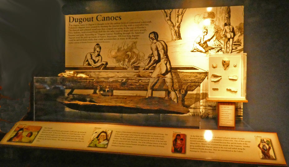 exhibit about first people at history and discovery center