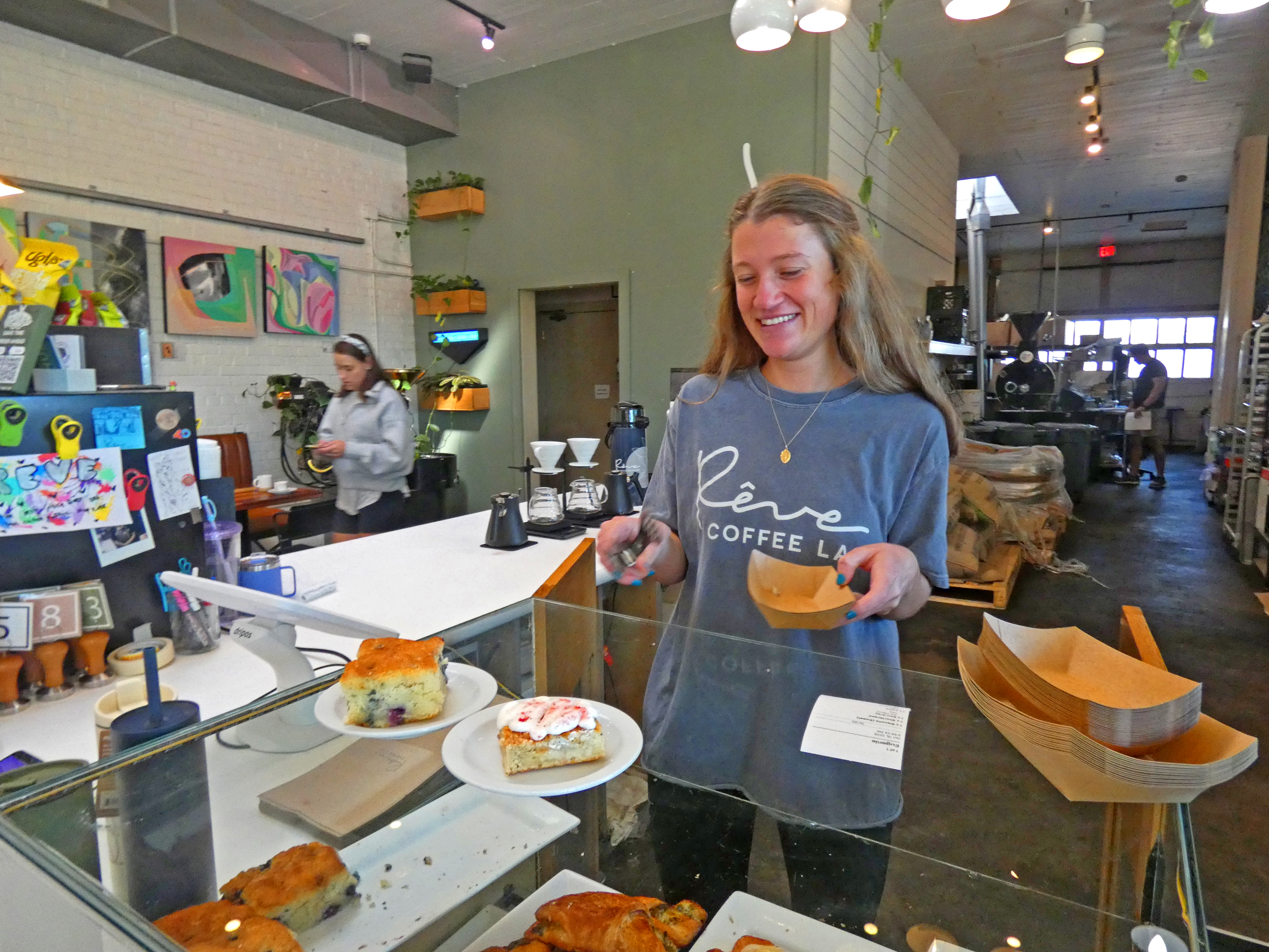 server with pasteries