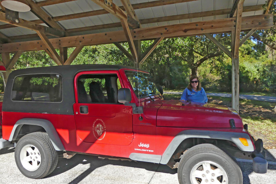 Amanda on trolley tour