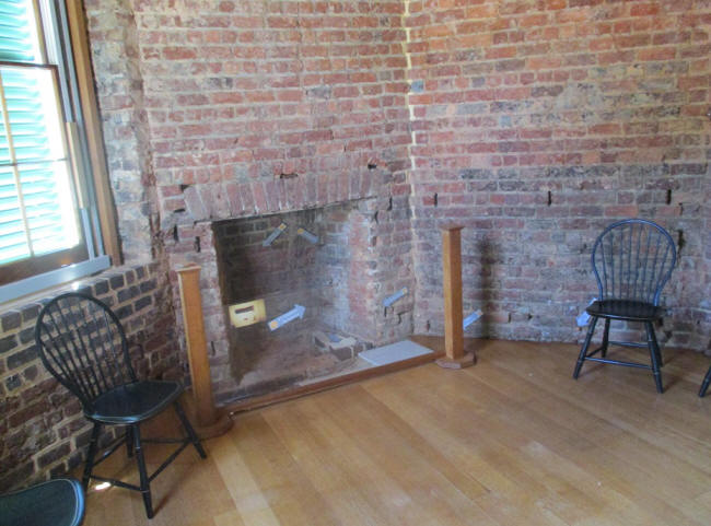 fireplace at Poplar Forest