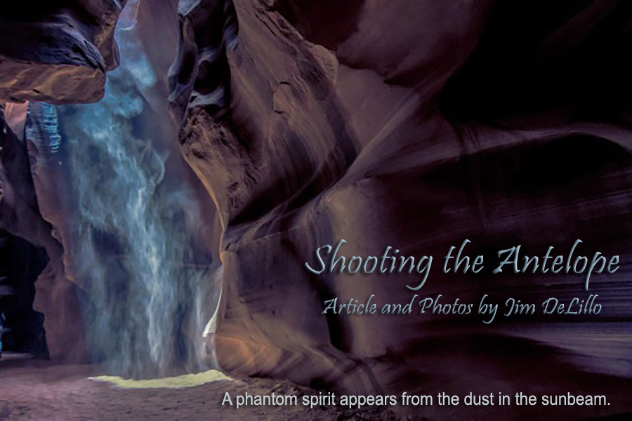 phantom spirit of an antelope in slot canyon in Page, AZ