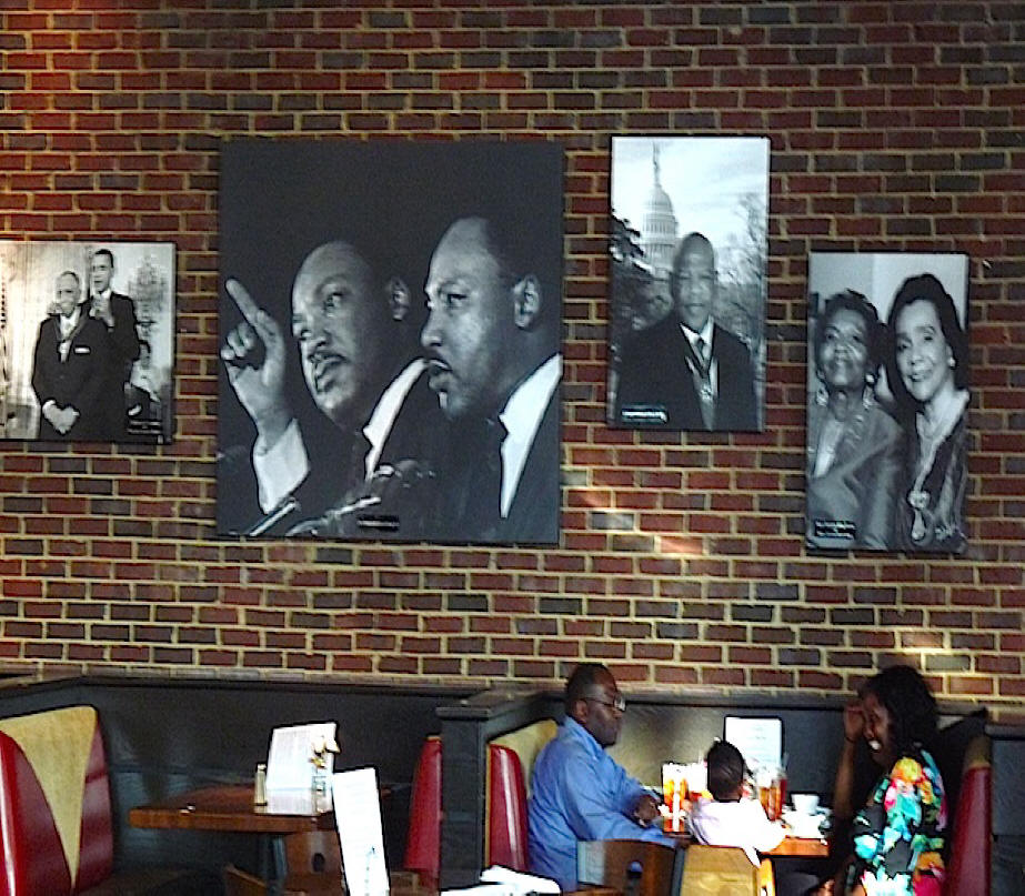Paschal's Restaurant with Civil Rights leaders pictures on the wall