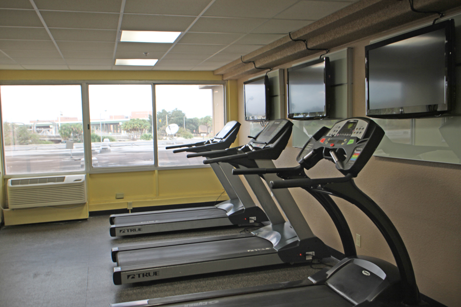 Fitness center in Barrymore Hotel in Tampa