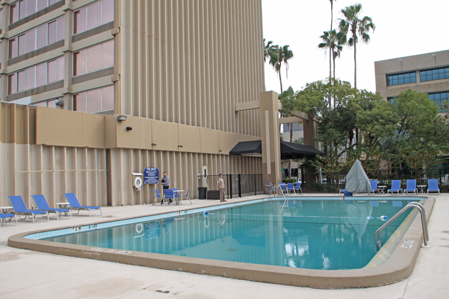 Outside pool at Barrymore Hotel in Tampa