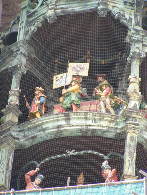 The Glockenspiel at Marienplatz in Munich