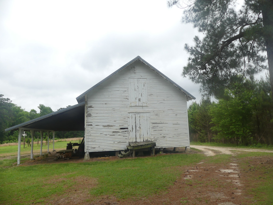 exterior of grainery at Carvers Creek State Park
