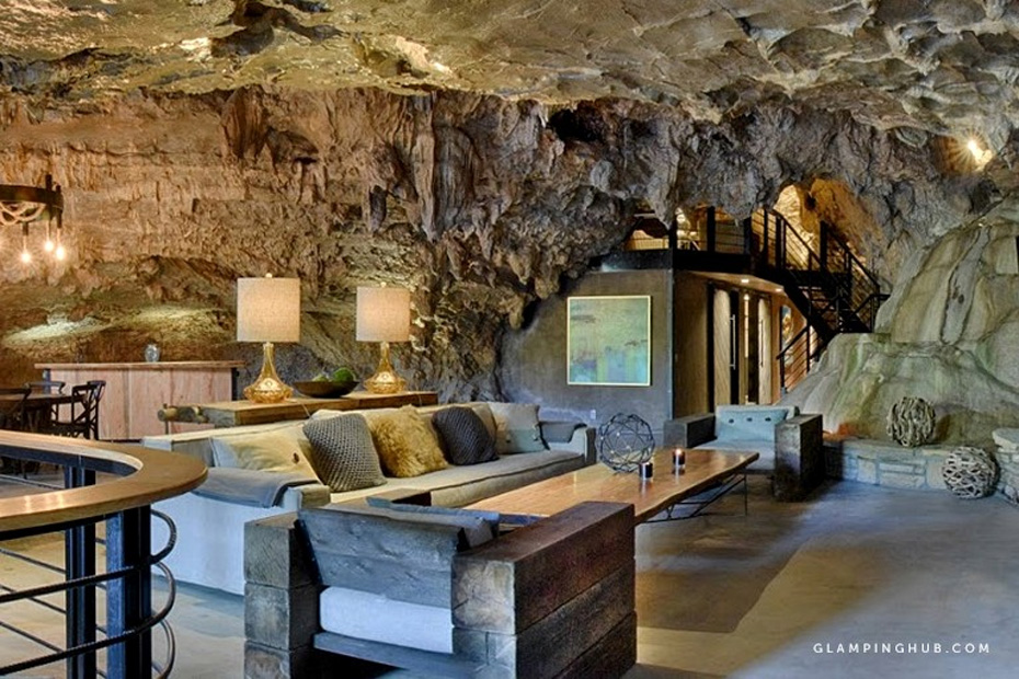 luxurious cave turned to lodging