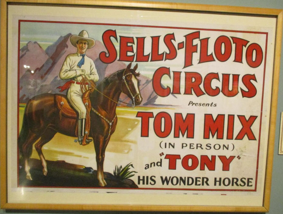 sells floto circus poster featurein Tom Mix