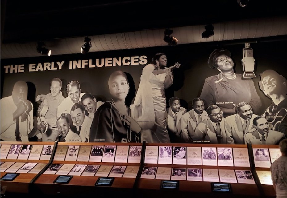 Early influencers of rock and roll at Cleveland Rock and Roll Hall of Fame