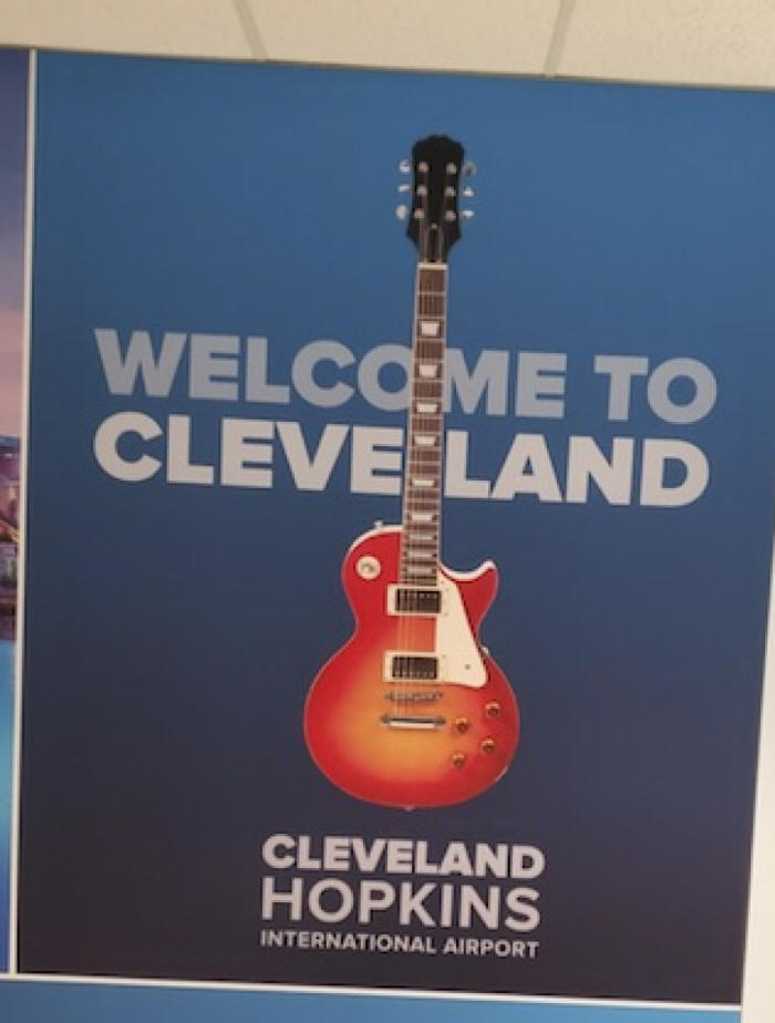 picture of guitarwelcoming you to cleveland